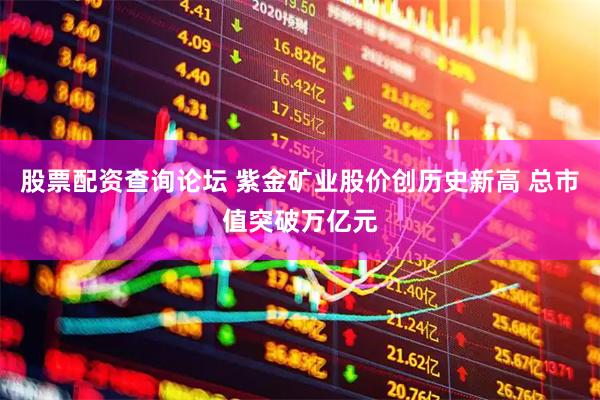 股票配资查询论坛 紫金矿业股价创历史新高 总市值突破万亿元
