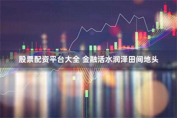 股票配资平台大全 金融活水润泽田间地头